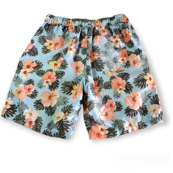 Empyre men's tropical floral Hawaii print swim board shorts size large - Picture 3 of 12